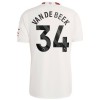 Camiseta de fútbol Manchester United Van De Beek 34 Tercera Equipación 23-24 - Hombre